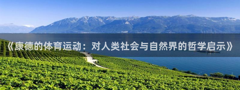 制胜体育手机版app：《康德的体育运动：对人类社会与自然界的哲学启示》