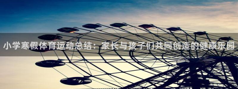 制胜体育手机版app：小学寒假体育运动总结：家长与孩子们共同创造的健康乐园